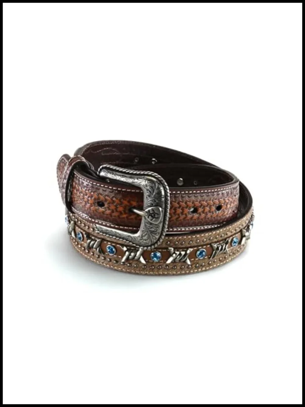 Men's Genuine Leather Belt with Exchangeable Buckle